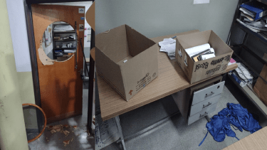 El hecho de vandalismo ocurrió el pasado domingo en la oficina de la Comisión Directiva de Adunc en Roca. Foto: adunc_comahue