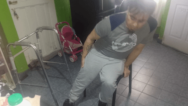 Pablo teme perder su pierna ante las demoras en los trámites del Pami. Foto Gentileza.