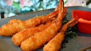 Langostinos fritos en pocos pasos