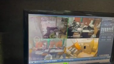 El intento de robo se produjo esta mañana en una sucursal del Banco Provincia. 