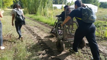 Accesibilidad. El prototipo facilita el tránsito seguro en condiciones de terreno suelto.