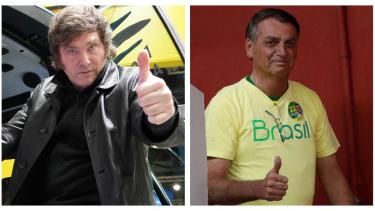 Jair Bolsonaro apoyó la candidatura de Javier Milei para las PASO. 