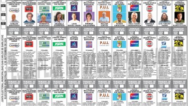La boleta única estará el próximo domingo disponible en cada mesa de votación y se entrega al elector antes de ingresar al cuarto oscuro. Gentileza