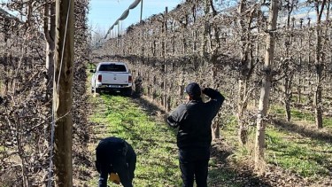 Tras el atraco, la camioneta del empresario fue hallada en una zona rural de Godoy. foto: gentileza.