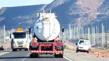 Se traslada 7% de la producción total de la provincia en camiones. Foto: Matías Subat. 