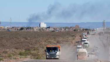 La Ruta 17 se une con la 7 y son de las más transitadas en Añelo. oto: Matías Subat