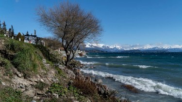 El lago Nahuel Huapi, después de varios años de sequía. Foto: Marcelo Martínez