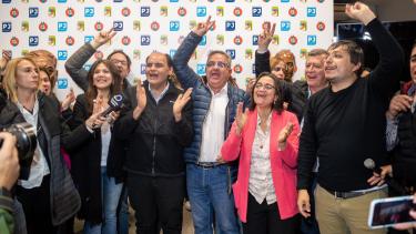 El gobernador de Catamarca y candidato de Unión por la Patria (UxP). Raúl Jalil, se impuso en las PASO de su provincia. (Twitter Radio Nacional).-