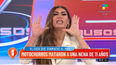 Flor de la V se mostró conmovida por el crimen de Morena en Lanús. 