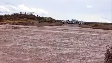 Rincón de los Sauces es una de las localidades más afectadas por la lluvia. Foto: Gentileza.
