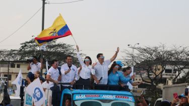 Los cierres de campañas en Ecuador con hechos de violencia. Foto: Gentileza Twitter @LuisaGonzalezEc