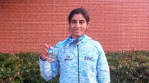 Imagen de Cecilia Collueque se colgó la medalla de plata en el Mundial de canotaje de Dinamarca 2023