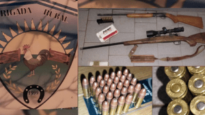 Hicieron un operativo y secuestraron dos armas, una con mira telescópica, en Cerro Policía