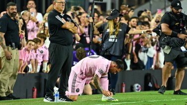 El elenco de Lionel Messi abrirá la próxima temporada en la MLS. (Photo by Chandan KHANNA / AFP)