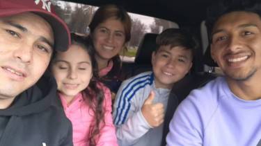 La familia roquense y un momento inolvidable con Medina.