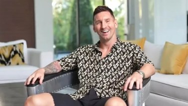 Lionel Messi dio una entrevista con Migue Granados, para OLGA.-