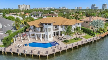 La mansión que Lionel Messi adquirió en Miami. 