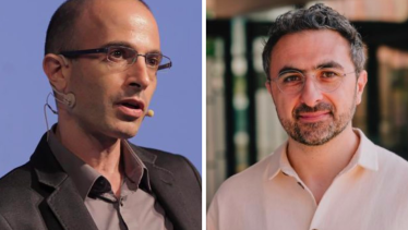 Crédito: Página oficial de Yuval Harari y Twitter de Mustafa Suleyman. 
