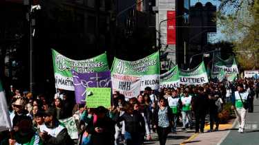 Marcha de ATE este jueves en Neuquén. Foto: archivo Matías Subat. 