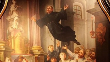 San José de Cupertino es recordado por su capacidad de volar con la mente y el cuerpo.-