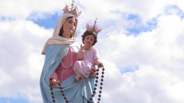 La Virgen del Rosario de San Nicolás es seguida por muchos devotos que piden su intervención ante Dios.-
