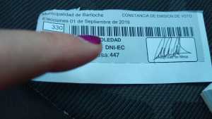 Elecciones en Bariloche: qué dijo la Junta sobre el error del comprobante de votación