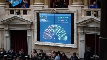 El proyecto para modificar Ganancias recibió media sanción este martes. Foto: Gentileza La Voz. 