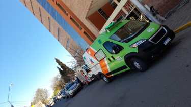 Hasta la Ciudad Judicial llegó personal de Bomberos Voluntarios y del servicio Siarme. foto: gentileza.