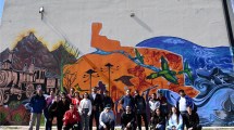 Imagen de Inauguran en la UNRN de Viedma un mural en celebración de los 40 años de Democracia