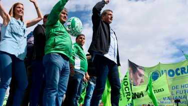 Los organizadores aseguraron que hubo 70.000 personas en el acto de Sergio Massa en Neuquén. Foto: Matías Subat.