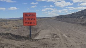 Cierran la vieja traza de la Ruta 23 a la altura de Jacobacci