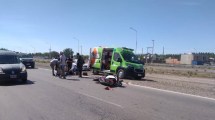Imagen de Choque entre una moto y una camioneta sobre la Ruta 151, en Cipolletti