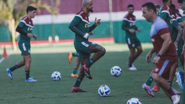 Felipe Melo se recuperó de su lesión y estarán en condiciones de jugar en el Maracaná. (@FluminenseFC)
