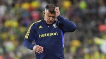 Imagen de Los inventos de Jorge Almirón en Boca: el DT probó con un nuevo lateral por izquierda