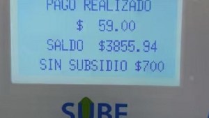 Las lectoras electrónicas de la tarjeta SUBE ya muestran valor del boleto sin subsidio