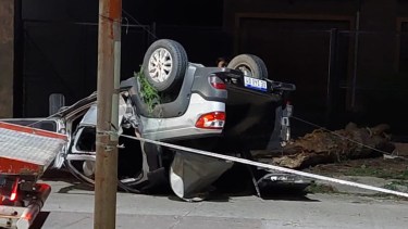 Tres jóvenes murieron tras chocar en la calle Alem hace en octubre. Foto: gentileza