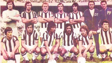 Esta imagen corresponde a otro de los partidos del Nacional 1973 protagonizado por el equipo albinegro.