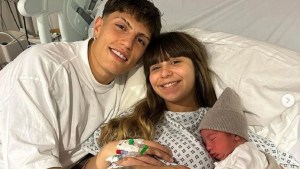 Nació el hijo de Alejandro Garnacho y Eva García: el nombre con referencia «mundialista» que eligieron