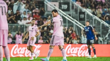 Messi ingresó en el segundo tiempo en la derrota ante Cincinnati. Foto: Gentileza NA. 