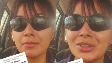 La trabajadora petrolera muestra su día a día en redes. Foto: Captura. 
