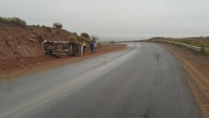 Ruta 7: derrame de combustible y vuelco en Añelo