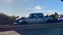 Imagen de Tránsito complicado en Ruta 7 por choque en cadena y motociclista herido en el Tercer Puente