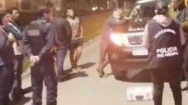 El procedimiento se realizó frente a la base del COER. Foto gentileza