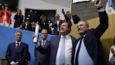 Weretilneck y Pesatti asumirán el domingo nuevamente para encabezar el Gobierno de Río Negro hasta 2027. Archivo/ Marcelo Ochoa