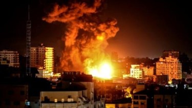 Así fue el devastador bombardeo a un hospital en Gaza.