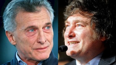 Maurio Macri y Javier Milei. 