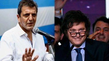 Debate presidencial entre Massa y Milei esta noche.