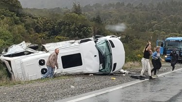 Confirman seis muertos en el choque frontal sobre la Ruta 40 cerca de Villa La Angostura. Gentileza: El Cordillerano