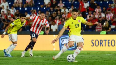 Rafael Borré marcó en la vicotoria de Colombia ante Paraguay.