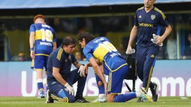 Cavani se lesionó en el último partido de Boca ante Newell's.